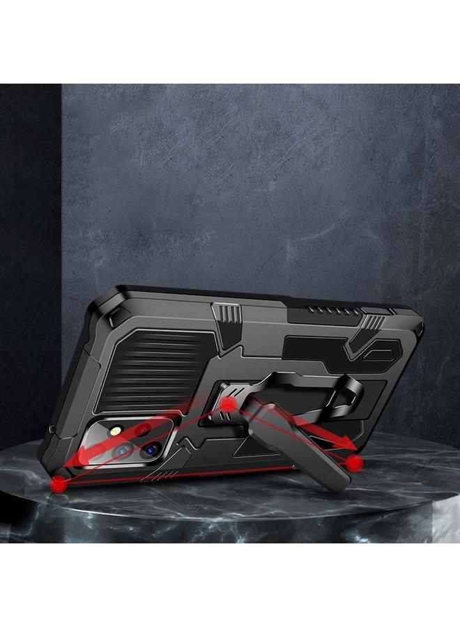 S-TOP Case For Samsung Galaxy A12 Armor Warrior Shockproof PC + TPU Protective Case - Image 3