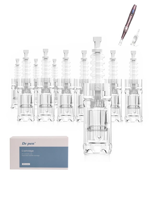 Dr.pen Derma Ultima A10 Replacement Cartridge 36 Needles 20 Pieces Blue 8cm - Image 1