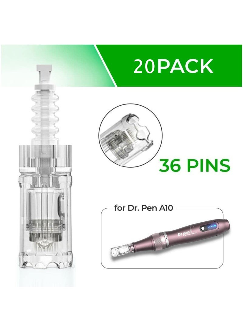 Dr.pen Derma Ultima A10 Replacement Cartridge 36 Needles 20 Pieces Blue 8cm - Image 2