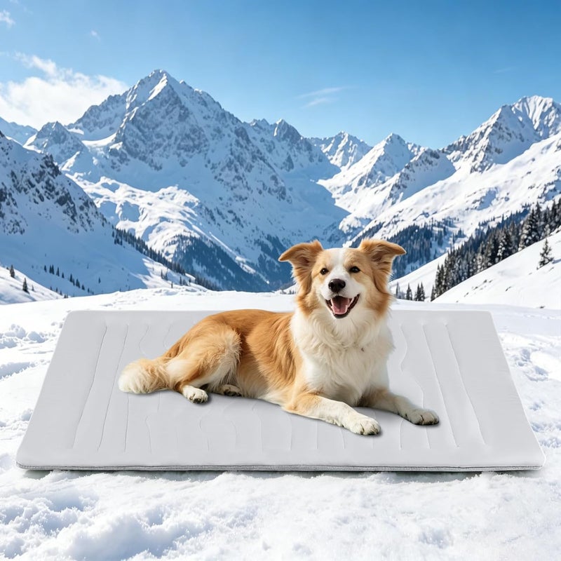 YooxArmor 2-in-1 Pet Cooling and Warming Mat, Self-Cooling and Self-Heating Pet Mat for Dogs and Cats, Reversible Warm-Cool Gel Mat for Crate, Bed, Car, Home, All Year Round Use - Image 1