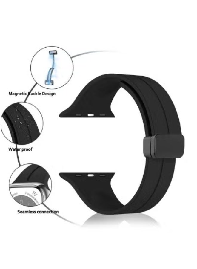 JAJEEK Apple Watch Band 45mm & 49mm for Men – Quick Release Soft Silicone Sport Strap with Skin-Friendly, Lightweight & Durable Material | Secure Fit Replacement Band Compatible with Apple Watch Series 7, 8, Ultra and More | Comfortable & Stylish for Active Lifestyles and Daily Wear - Image 5