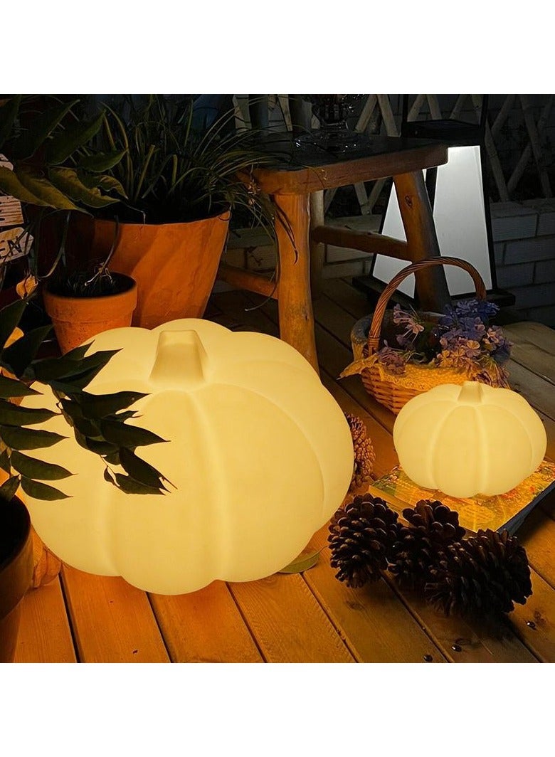 Luminous Pumpkin Lantern Decoration Halloween Garden Pathway Pumpkin Post Lamp Landscape Patio Solar Lawn Lights - Image 1