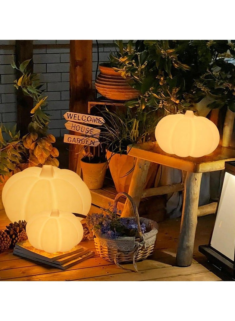 Luminous Pumpkin Lantern Decoration Halloween Garden Pathway Pumpkin Post Lamp Landscape Patio Solar Lawn Lights - Image 2