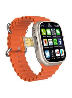 Telzeal TC4G Smart Watch With Dual Camera And Dual Sim Card Support With 3 Pair Straps And Wireless Charger For Gents And Ladies Silver  - Image 1