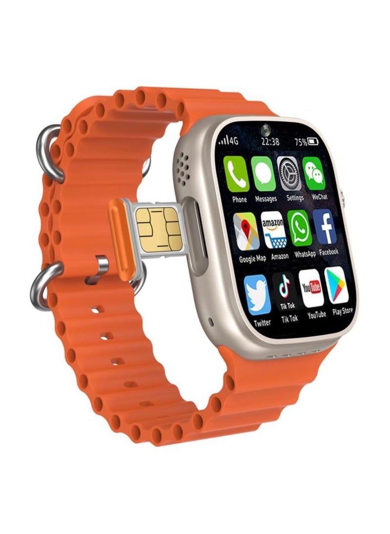 Telzeal - TC4G Smart Watch With Dual Camera And Dual Sim Card Support With 3 Pair Straps And Wireless Charger For Gents And Ladies Silver - Image 1