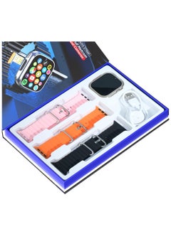 Telzeal TC4G Smart Watch With Dual Camera And Dual Sim Card Support With 3 Pair Straps And Wireless Charger For Gents And Ladies Silver  - Image 3