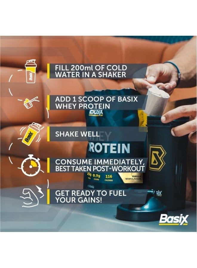 باسيكس - بروتين مصل اللبن للعضلات - مخفوق الفانيليا - 1 رطل - Image 3