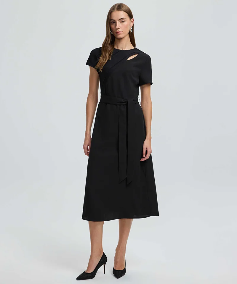 ايبيكيول Belted Cutout Dress