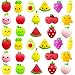 HSMQ 32pcs Mochi Squishy Toys Set for Kids Mini Squishies Kawaii Fruit Squeeze Toys Pack Cute Stress Relief Anxiety Toys for Boys Girls - Image 2