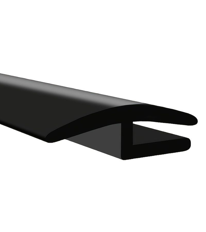 Black H-Shaped Rubber Seals for Car Windshields Windproof Noise Reduction - Image 1