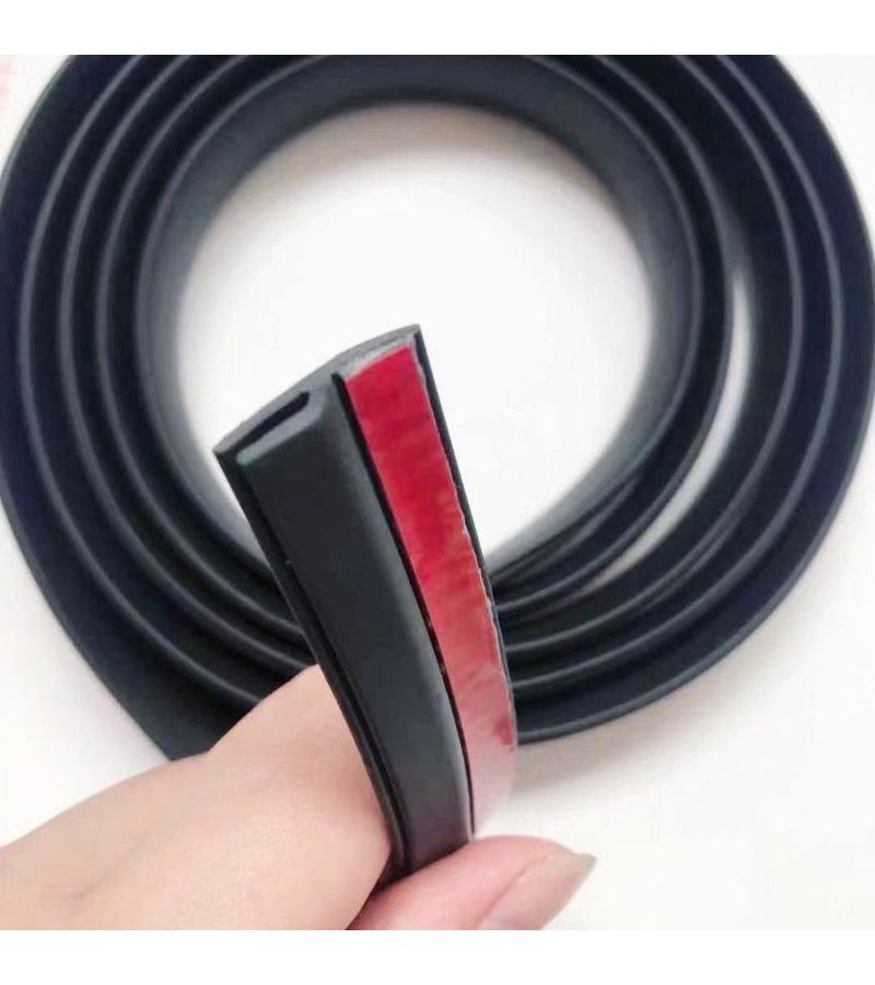 Black H-Shaped Rubber Seals for Car Windshields Windproof Noise Reduction - Image 4