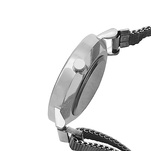 Joker & Witch Natalie Black Dial 12mm Silver Stainless Steel Watch for Women - Image 3