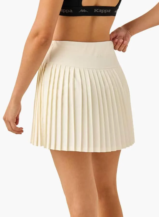 Kappa Kappa Pleated Mini Skirt with Elasticated Waistband