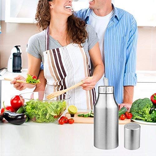 black sparrow Stainless Steel Portable Gini Oil and Vinegar Dispenser Bottle Precise Oil Pot 1000 ML - Image 4