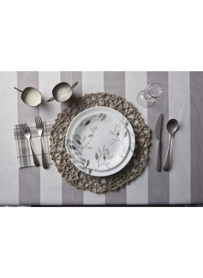 Corelle طقم أدوات المائدة كوريل بوتيك أوراق ضبابية 12 قطعة خدمة لـ 4 - Image 2