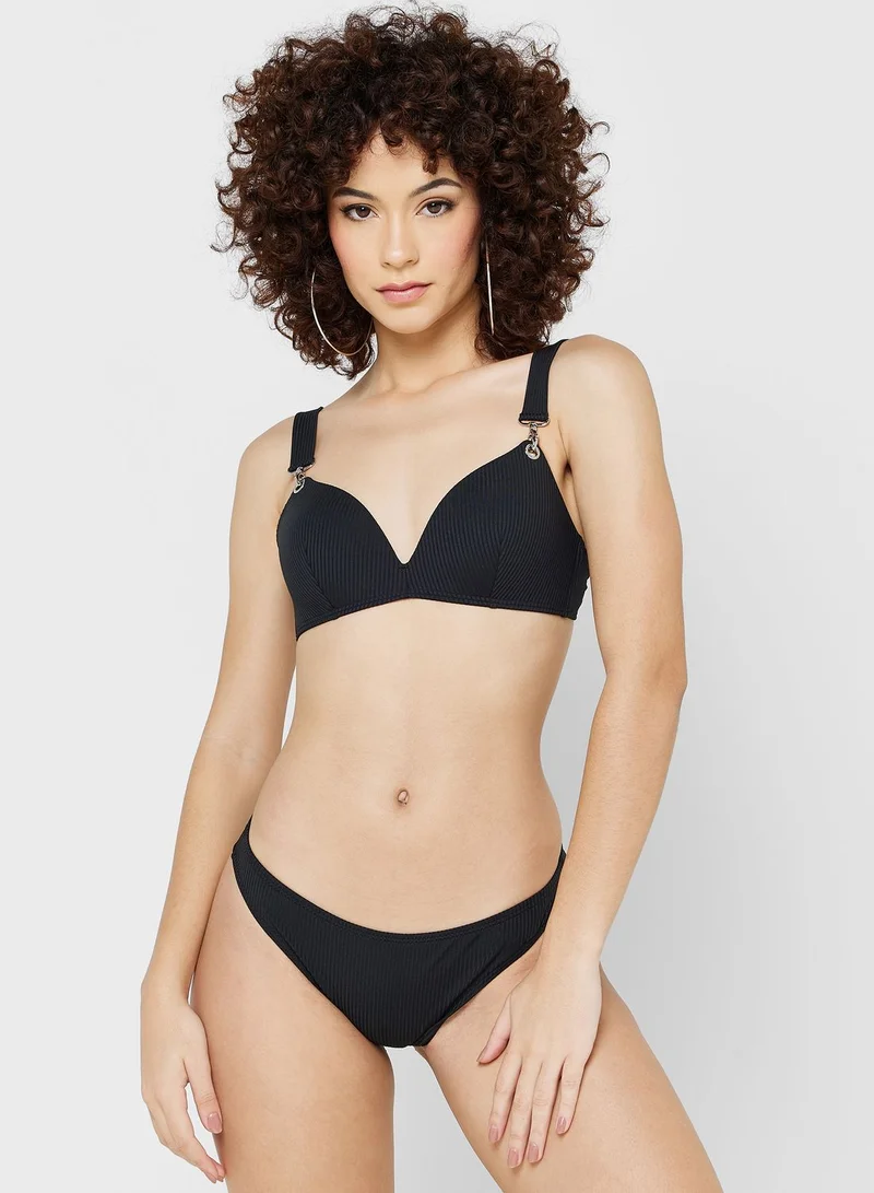 EMPORIO ARMANI Strappy Plunge Bikini Set