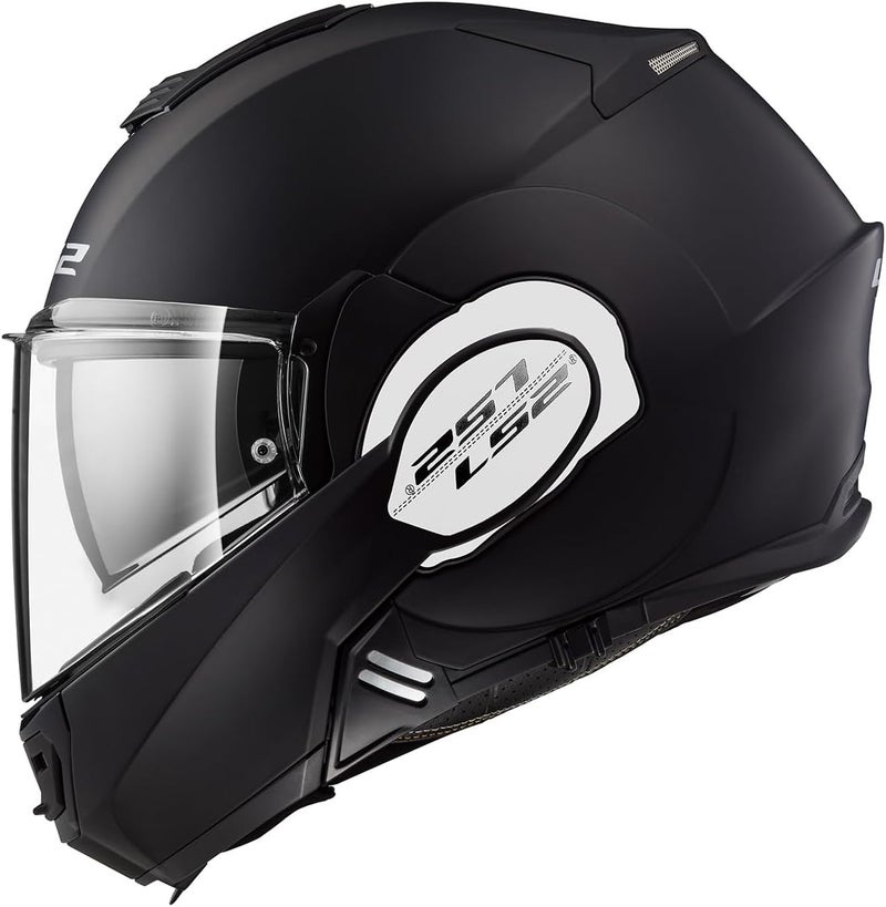 LS2 Helmets Modular Valiant Helmet - Matt Black - Image 4