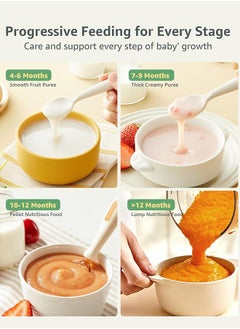 Super ZYouth 4 in 1 Baby Food Processor, Baby Food Maker with Smart Control, Multifunctional Steaming Blender with Steam Pot, Baby Food Dispenser, Auto Cooking and Grinding, Warming Milks,  BPA Free, White  - Image 3