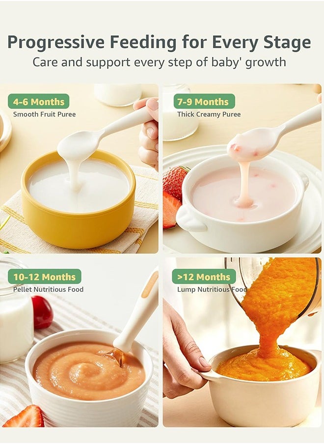 Super ZYouth - 4 in 1 Baby Food Processor, Baby Food Maker with Smart Control, Multifunctional Steaming Blender with Steam Pot, Baby Food Dispenser, Auto Cooking and Grinding, Warming Milks,  BPA Free, White - Image 1