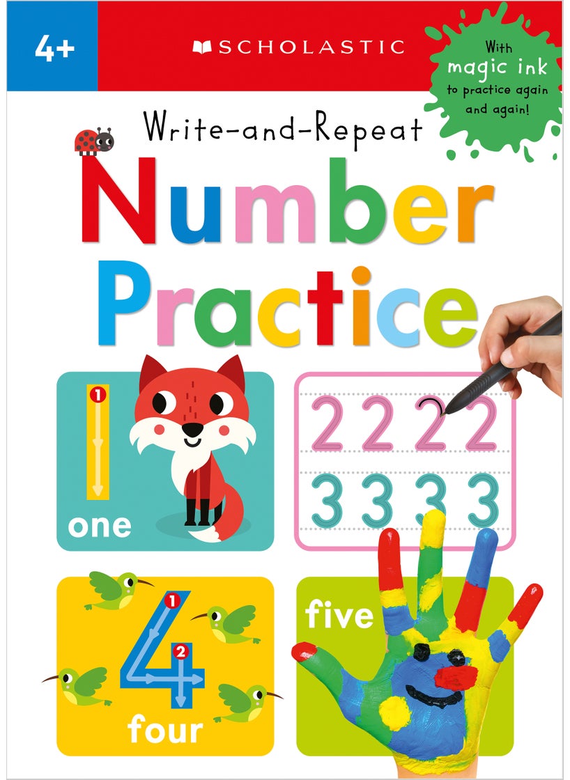 null - Write-and-Repeat Number Practice: Scholastic Early Learners (Write-and-Repeat) - Image 1