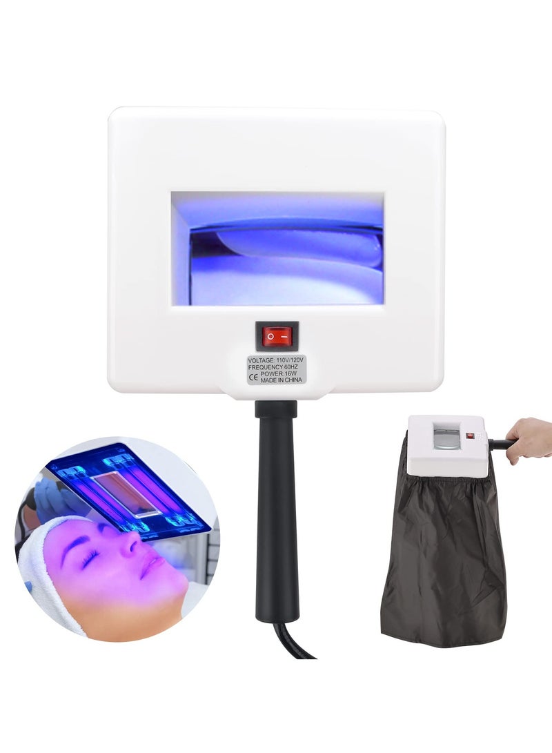 SYOSI Woods Lamp Skin Analyzer, Professional Esthetician Supplies, Portable SPA Beauty Skin Care Tool, with Shade Cloth, Woods Lamp for Skin Testing Home Use Salon SPA Machine - Image 1
