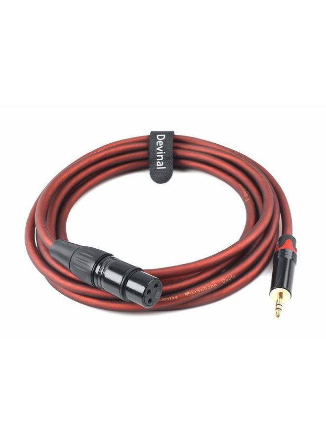 Devinal XLR to 1/8" inch Balanced Microphone Cable, 3.5mm to 3 Pin XLR Female Interconnect Adapter, XLR Female to Mini Jack Stereo Audio Connector, for Computer, Cameras, Speakers 10 Feet - Image 4