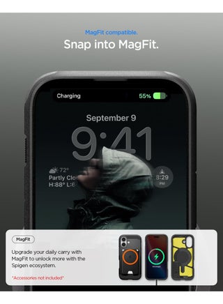 غطاء Tough Armor T MagFit لجهاز iPhone 17 مع غطاء MagSafe وزر تحكم كاميرا سعوي وحامل - أسود - view 5
