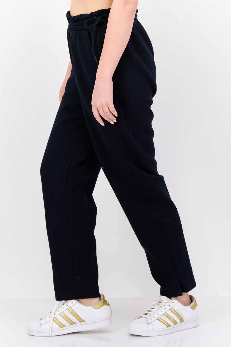 SKECHERS سروال رياضي نسائي مناسب سادة للتدريب، أسود - Image 2
