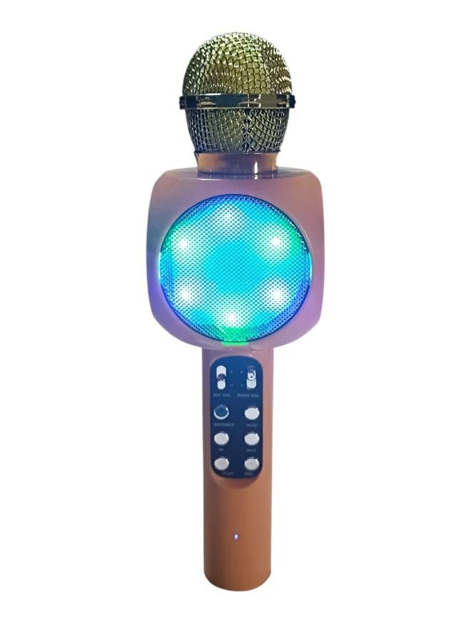 Wireless Bluetooth Microphone with LED Lights and High-Quality Speaker – Professional Multi-Purpose Karaoke Microphone - Image 4