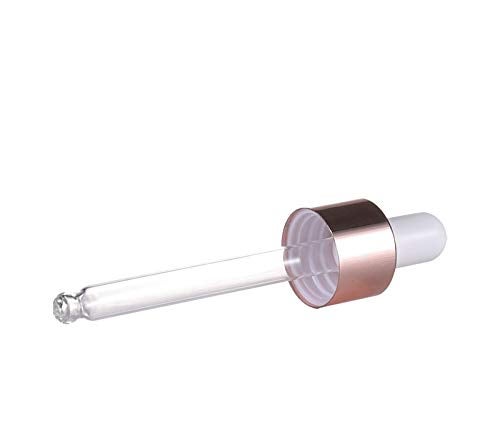 Furnido 6 Pcs Pink Glass Dropper Bottle for Essential Oils, 1.7 Oz Empty Bottle With Reagent Pipette, Rose-Golden Caps Perfume Travel Vial Container - FREE Pipette, Funnel Included - Image 4