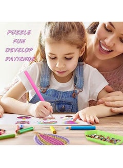 Lemon Diamond Painting Kit For Kids with Keychains, Crafts for Girls Ages 6-12, Diamond Art for Kids, Diamond Dot Gem Art Kits for Kids, Kids Arts and Crafts for Kid Ages 6-12, Unicorn Painting Kit  - Image 5