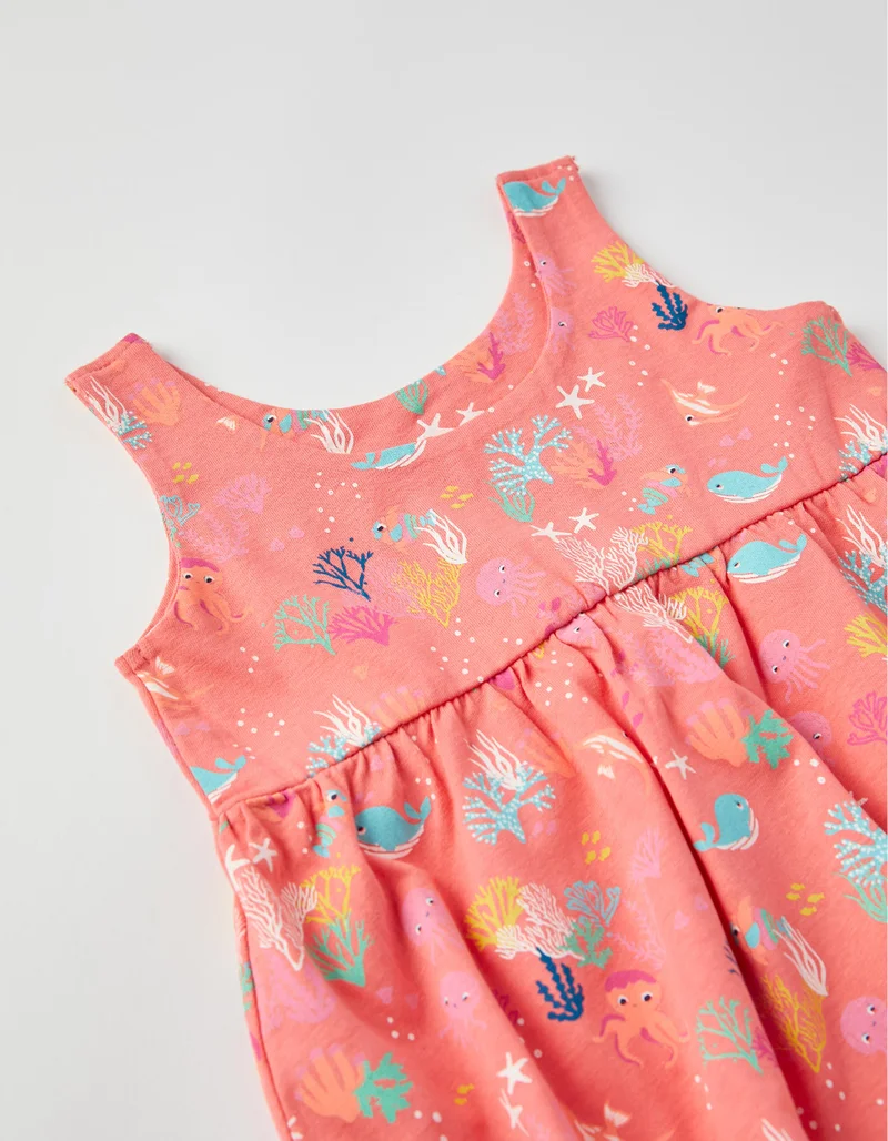 Zippy Strappy Top for Baby Girls 'Undersea', Coral