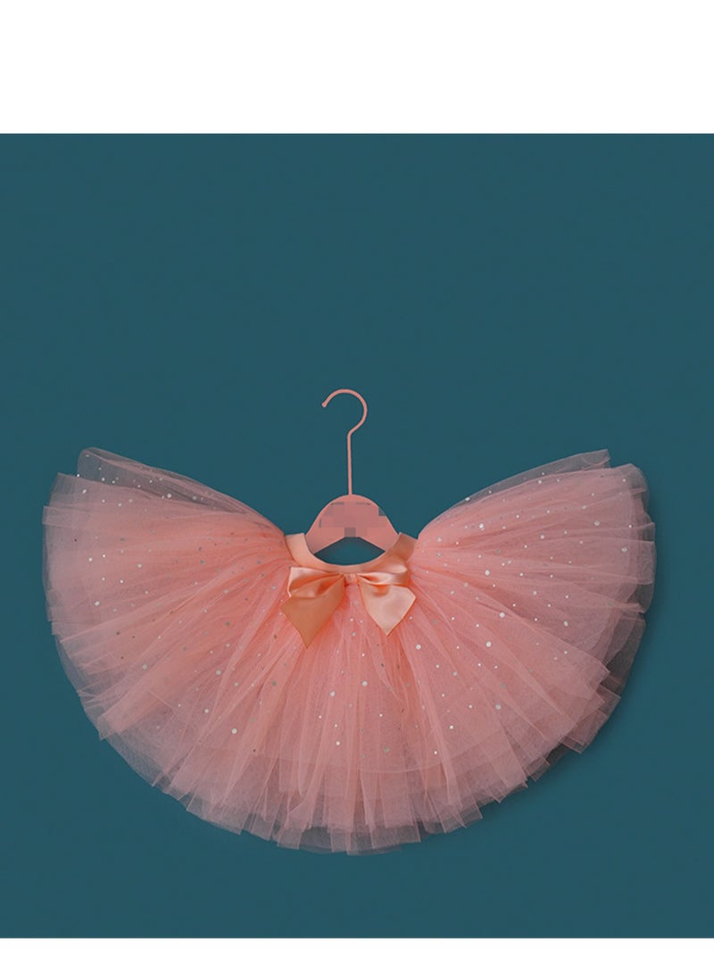 Loquat Tutu Skirt 50s Vintage Ballet Bubble Dance Skirts Tulle Tutu Skirt Costume for Cosplay Party Orange  - Image 1