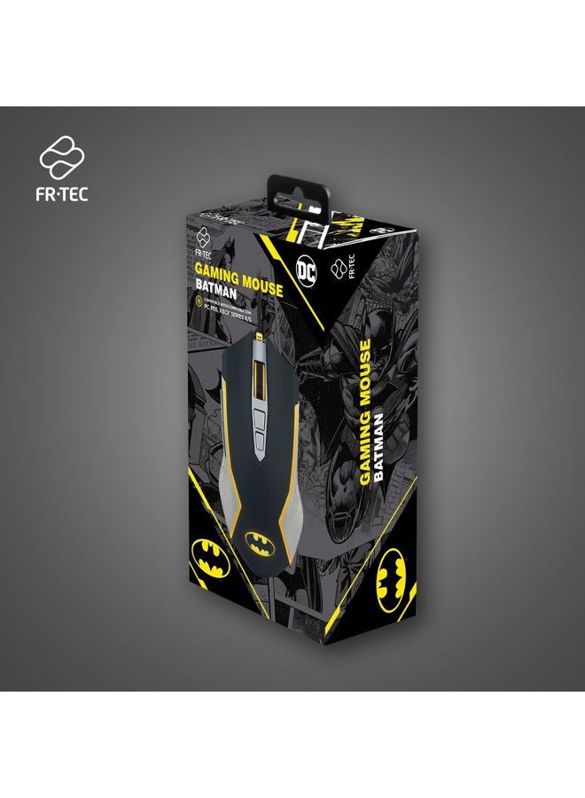 FR-TEC Batman Edition Gaming Mouse, Yellow LED Lighting, Adjustable dpi, Wired, Official DC Collection, Fast and Precise Movement, Configurable Side Buttons - Image 3