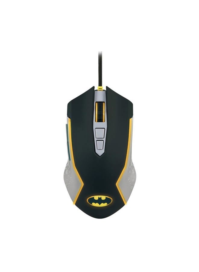 FR-TEC Batman Edition Gaming Mouse, Yellow LED Lighting, Adjustable dpi, Wired, Official DC Collection, Fast and Precise Movement, Configurable Side Buttons - Image 1