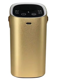 xinzhen Portable USB Car Aromatherapy Diffuser Gold, Intelligent Touch Screen, Waterless Aroma Machine for Automatic Relaxation, Car Charger Compatible, Compact Design for Easy Use  - Image 1
