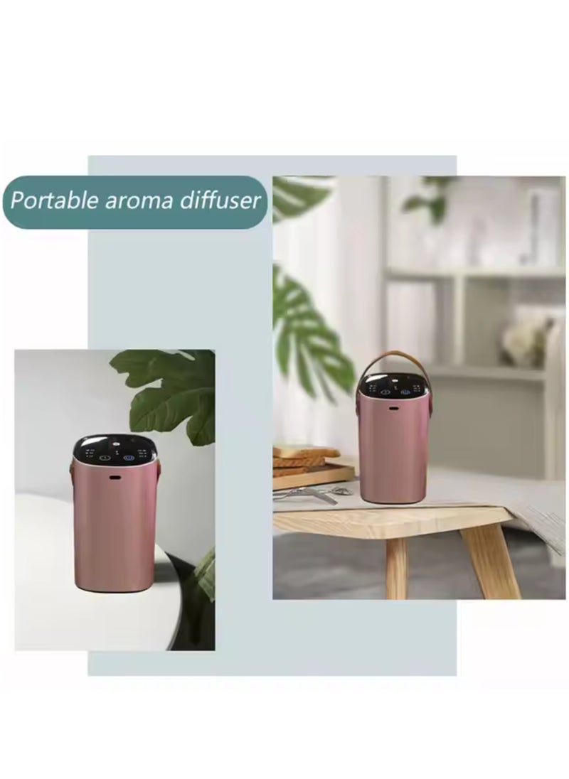 xinzhen - Portable USB Car Aromatherapy Diffuser Gold, Intelligent Touch Screen, Waterless Aroma Machine for Automatic Relaxation, Car Charger Compatible, Compact Design for Easy Use - Image 1