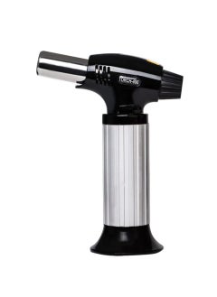 Cooking Torch, Kitchen Food Torch for Crème Brûlée, Baking, Dessert and Searing, Butane Torch Lighter, Blowtorch with Lock and Adjustable Flame Cooking (Butane Gas Not Included), Black