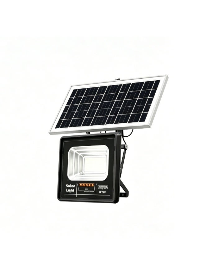 JORTAN Intelligent solar light, 100W courtyard outdoor LED energy-saving white light, bursts all night long, automatically lights up when it gets dark, never cuts off power on rainy days, built-in 6500mAh large capacity battery solar charging, can be remotely controlled, IP66 all-weather waterproof, ABS high temperature resistant shell. - Image 2