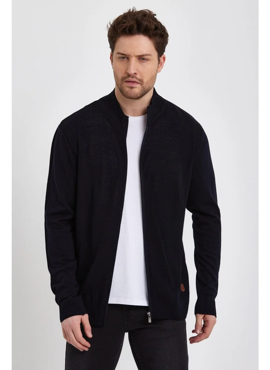 الكسندر جاردي Alexandergardı Half Turtleneck Zipper Cardigan (E22-5717)