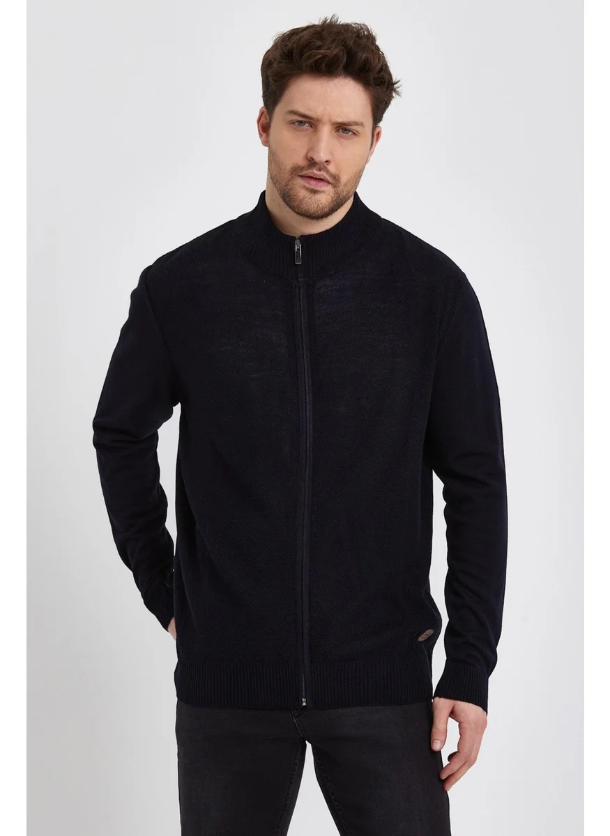 الكسندر جاردي Alexandergardı Half Turtleneck Zipper Cardigan (E22-5717)