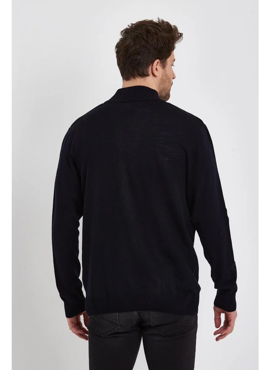 Alexander Gardi Alexandergardı Half Turtleneck Zipper Cardigan (E22-5717)