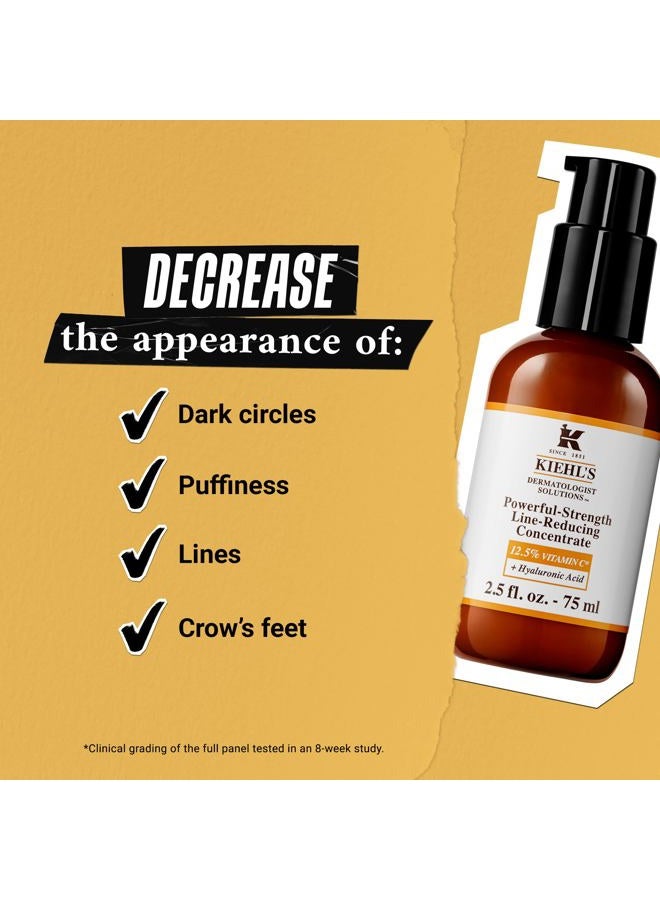 Kiehl's Powerful-Strength 12.5% Vitamin C Serum, Line-Reducing Concentrate for Face, Boosts Radiance & Firmness, Smooths & Plumps Skin, with Hyaluronic Acid, Dermatologist-Tested - 3.4 fl oz  - Image 4