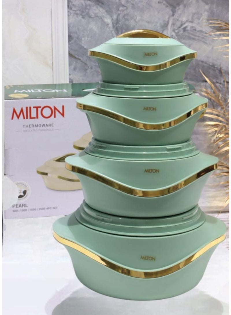 Milton Luxury Food Storage Set - 4 Pieces in Multiple Sizes (500ml - 1000ml - 1500ml - 2500ml) for Keeping Food Fresh Longer - Image 1