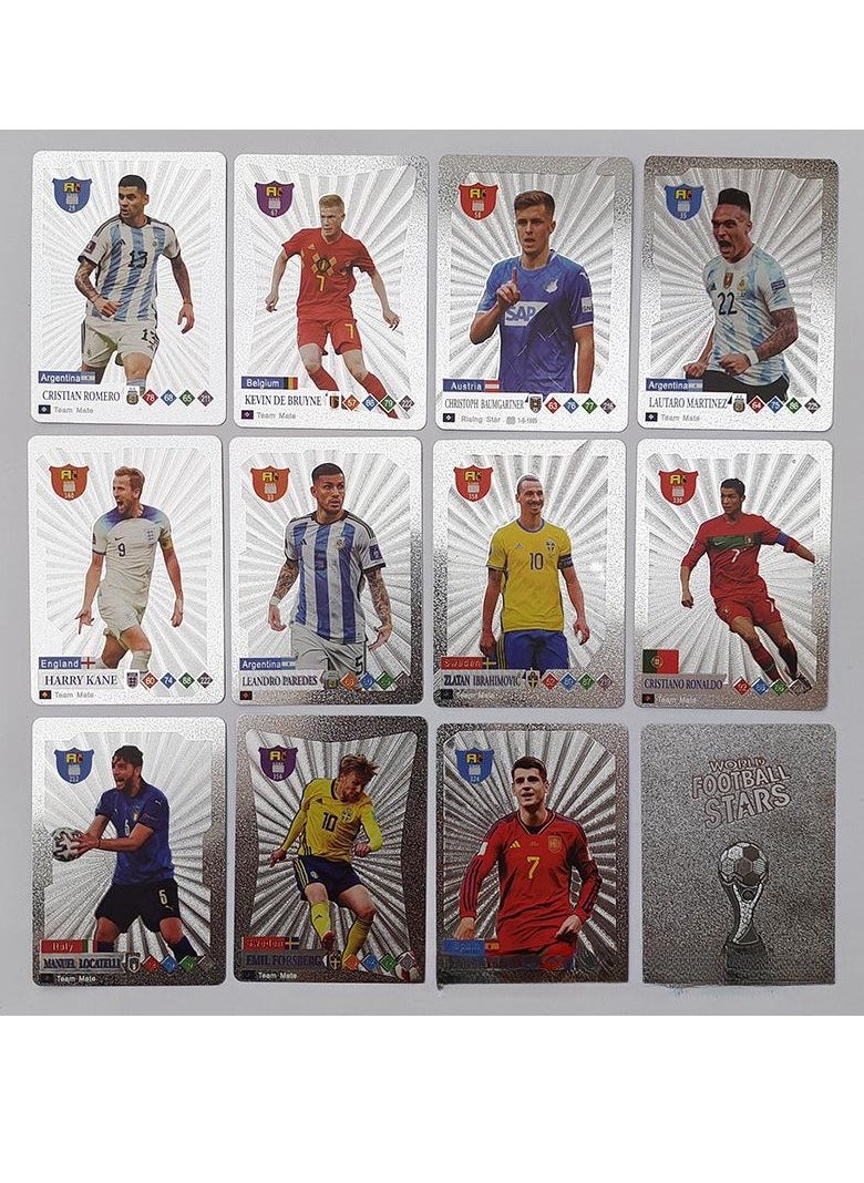 EHOME 55 Piece World Football Star Silver card  Collection Set  - Image 2