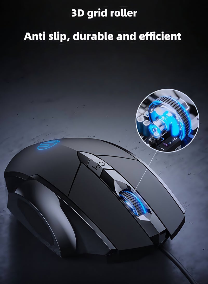 Silent wired mouse: non-slip, wear-resistant, precise control for peace of mind.  - Image 5