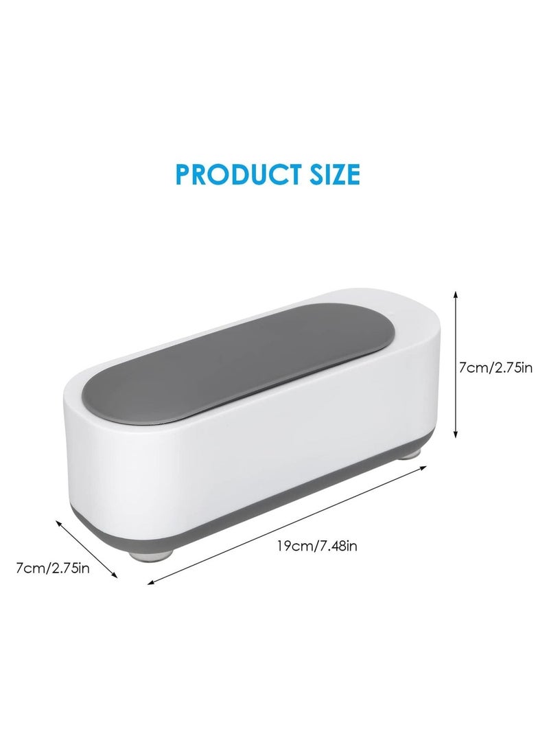 ltrasonic Jewelry Cleaner,Portable Household Professional Ultrasonic Cleaning Machine for Eye Glasses, Watches, Ring,Silver, Earrings, Necklaces, Coins, Razors, Bracelets (Assorted Color) - Image 2