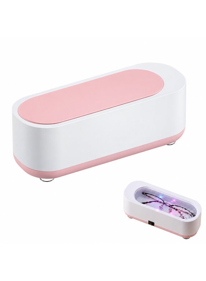 ltrasonic Jewelry Cleaner,Portable Household Professional Ultrasonic Cleaning Machine for Eye Glasses, Watches, Ring,Silver, Earrings, Necklaces, Coins, Razors, Bracelets (Assorted Color) - Image 1