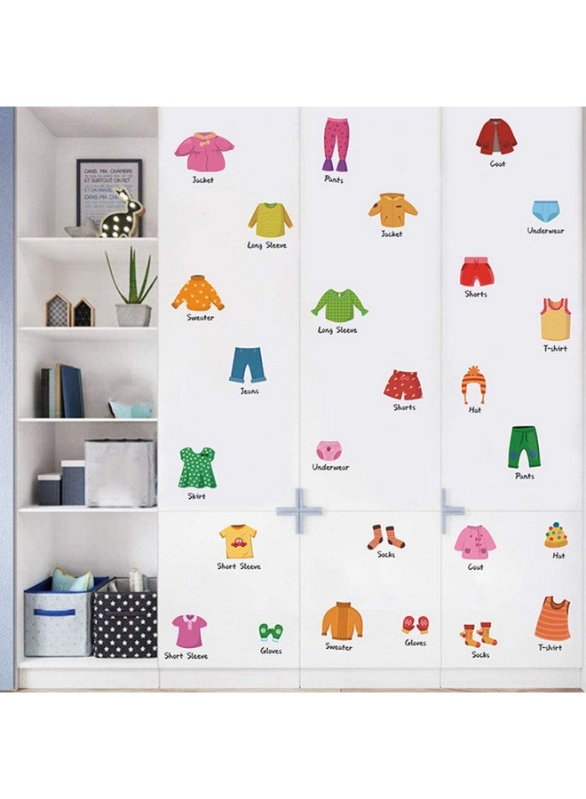 Toddmomy 2sets Cloth Organizing Stickers Decals Drawer Labels Sort Girl Room Clothes Sticker Girls Kids Home Decoration and Dresser Bedroom Classification Labels - Image 5