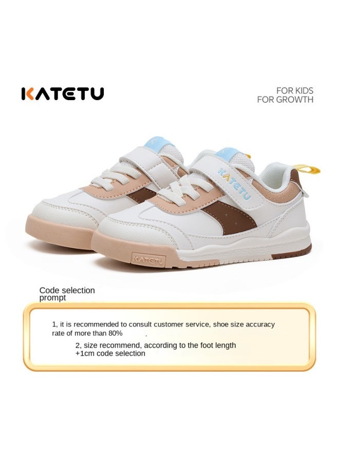 Same As In-store】children's Casual Sneakers, Autumn Fashion Versatile German Training Shoes, Leisure Campus Student White Shoes - Image 3